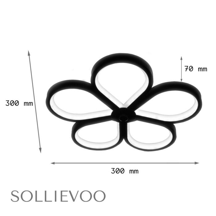 Plafondlamp Industrieel Zwart Zoko - Afbeelding 6