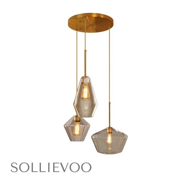Hanglamp Goud Cognac Mari - Afbeelding 5