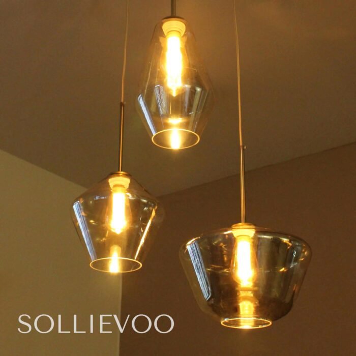 Hanglamp Goud Cognac Mari - Afbeelding 4