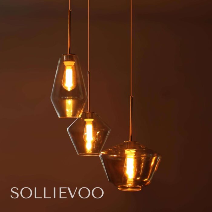 Hanglamp Goud Cognac Mari - Afbeelding 6