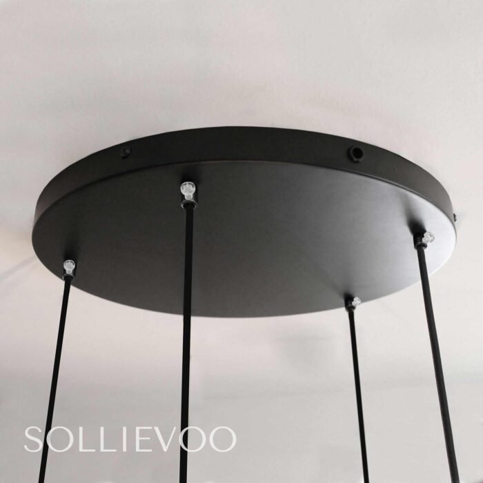 Hanglamp Goud Zwart Rookglas Shine - Afbeelding 5