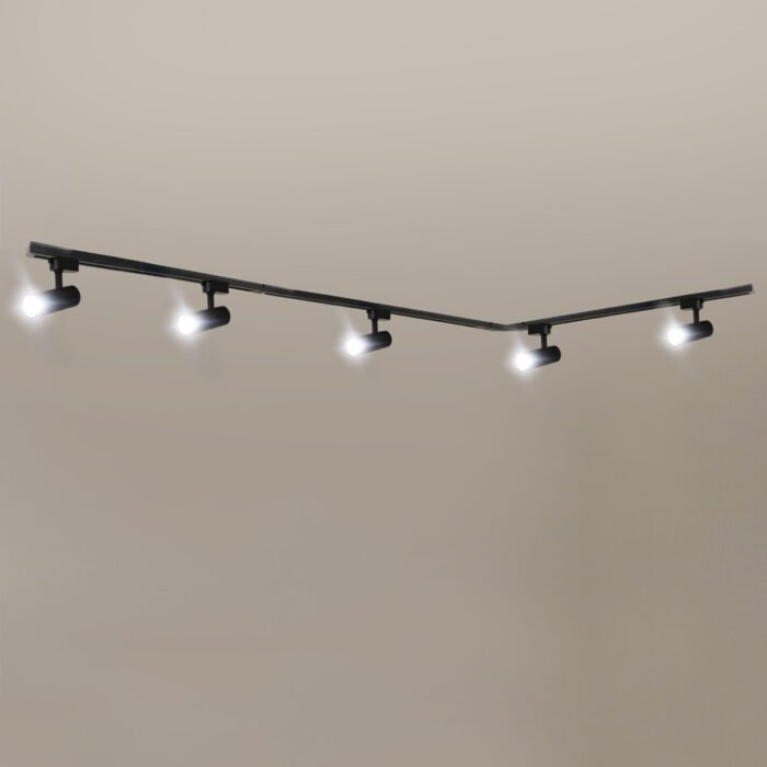 Railverlichting Zwart Railsysteem Verlichting 5 Spots 3m - Afbeelding 3